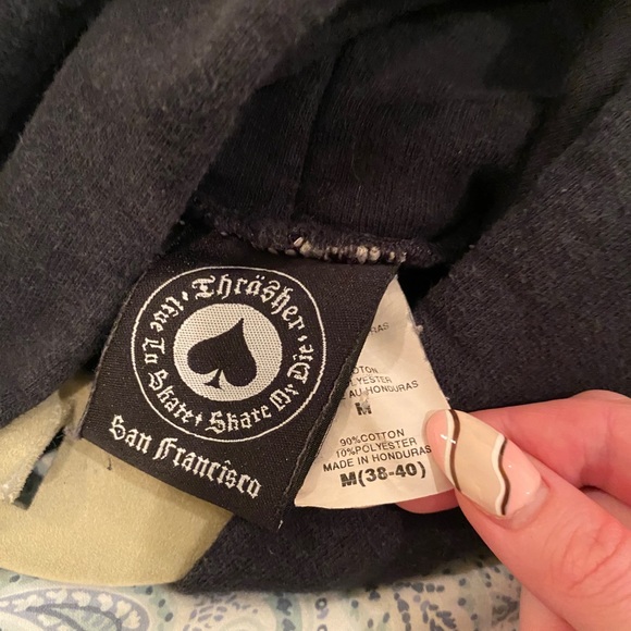 Thrasher Hoodie Black Size M - Picture 3 of 3